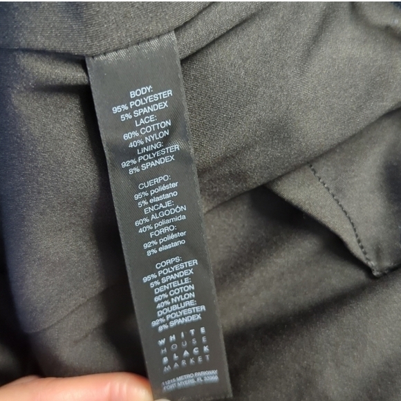 White House Black Market Floral Lace Sleeveless Cocktail Dress. Size 8 - Picture 11 of 13